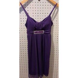 Ruby Rox Purple Formal Dress Wedding Prom Size Small Sleeveless